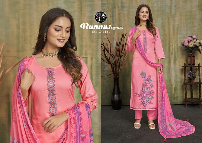 Bunnai By Four Dots Cotton Dress Material Wholesale Clothing Suppliers In India
